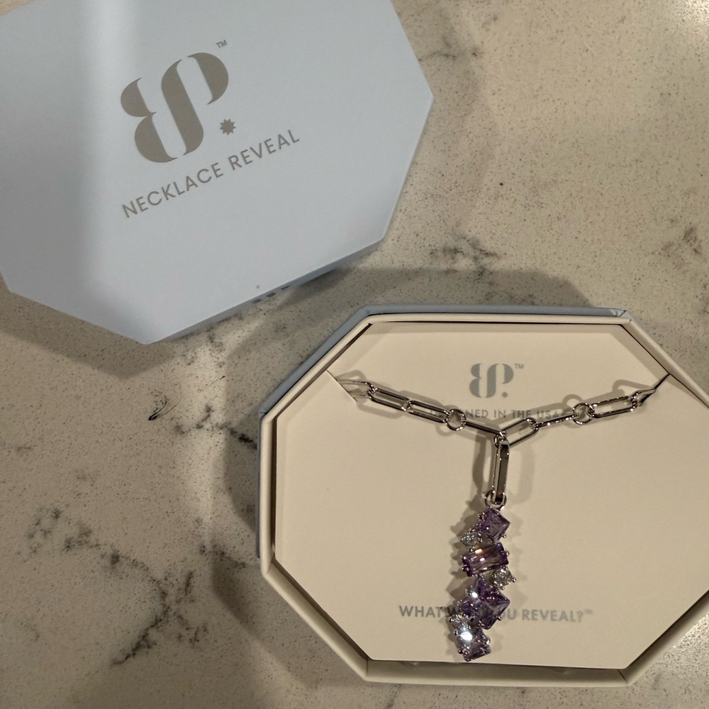 Bomb Party Lavender Topaz CZ Necklace